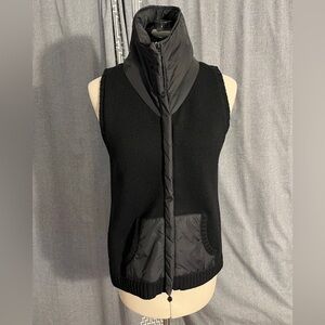 Black Merino Wool & Nylon Vest